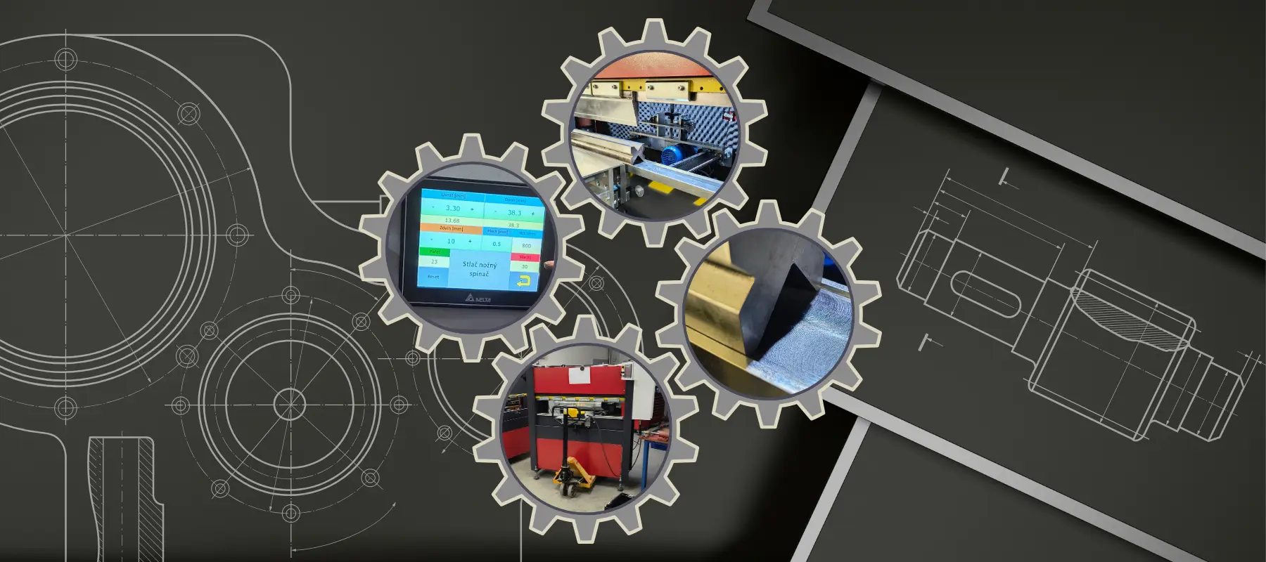 Vesip products presented in a mechanical engineering design frame